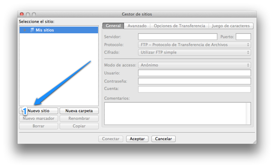 Como configurar filezilla