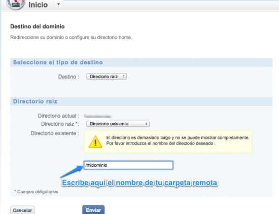 redigirir un dominio a mi web
